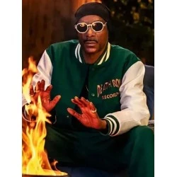 Snoop Dogg Death Green Varsity Jacket