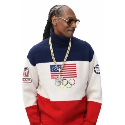 Snoop Dogg Olympics 2026 Milano Cortina USA Flag Sweatshirt