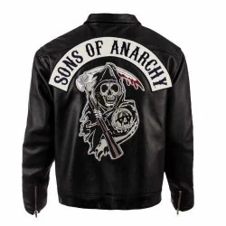 Sons Of Anarchy Black Leather Jacket Sons Of Anarchy Black Leather Jacket