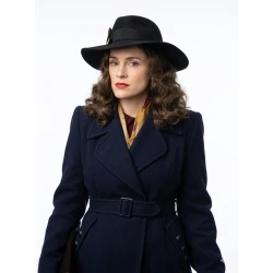 Sophie Rundle Peaky Blinders Blue Wool Coat
