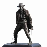 Spider Noir Ben Reilly Costume Leather Trench Coat Cosplay Outfit