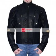 Starlord Guardians of the Galaxy Chris Black Leather Jacket 