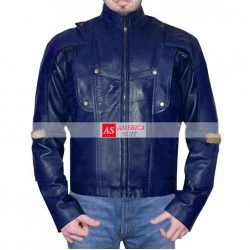 Blue Inspired Leather Jacket 