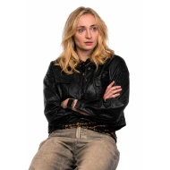 Steal 2026 Sophie Turner Black Leather Jacket