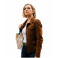 Stick S02 2026 Rhea Seehorn Brown Suede Jacket
