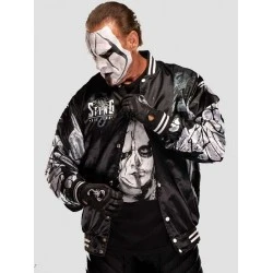 Sting Black Bomber Jacket