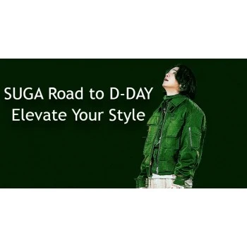 SUGA Road to D DAY  Rapper Green Bomber Jacket Costume Guide