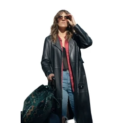 Sunny Nights Darcy Carden Leather Coat Sunny Nights Darcy Carden Leather Coat