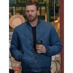 Super Bowl Chris Evan Blue Jacket Super Bowl Chris Evan Blue Jacket