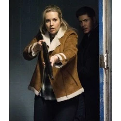 Supernatural Donna Hanscum Shearling Jacket