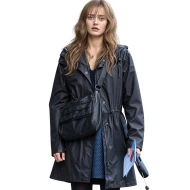 Sweetpea S02 2026 Ella Purnell Black Hooded Coat