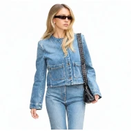 Sydney Sweeney Blue Denim Jacket