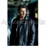 Taken 2 Liam Nesson Celebrity Leather Jacket In Black