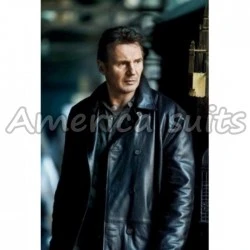 Taken 2 Liam Nesson Celebrity Leather Jacket In Black