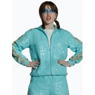 Taylor Swift Opalite Mint Green Sequin Tracksuit Outfit