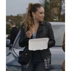 The Beast Must Die Violet Leather Jacket