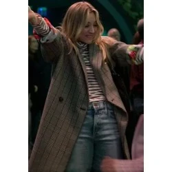 The Flight Attendant Cassie Bowden Plaid Coat The Flight Attendant Cassie Bowden Plaid Coat