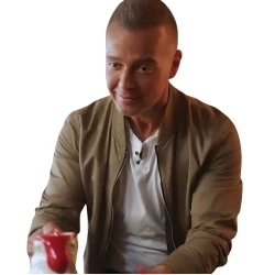 The Great Christmas Snow In Joey Lawrence Tan Bomber Jacket   
