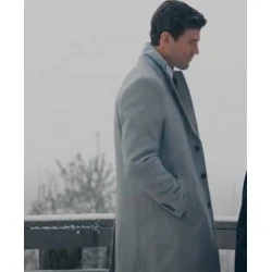 The Hating Game Austin Stowell Grey Coat