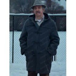 The Holdovers Paul Giamatti Coat
