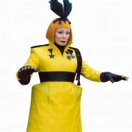 The Hunger Games 2026 Glenn Close Yellow Costume