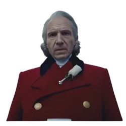 The Hunger Games 2026 Ralph Fiennes Red Costume