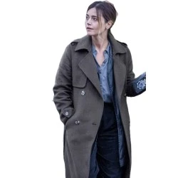 The Jetty S01 Jenna Coleman Brown Coat