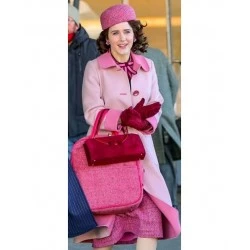 The Marvelous Mrs. Maisel S05 Rachel Brosnahan Pink Coat