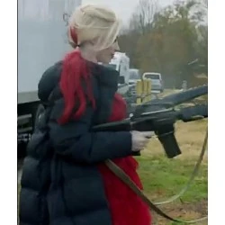 The Suicide Squad 2021 Harley Quinn Puffer Coat