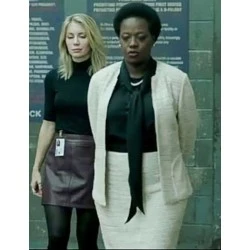 The Suicide Squad Amanda Waller White Jacket