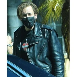The Unbearable Weight Of Massive Talent Black Leather Jacket