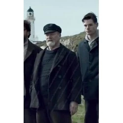 The Vanishing Peter Mullan Black Wool Coat