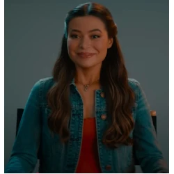 The Wrong Paris Miranda Cosgrove Blue Denim Jacket