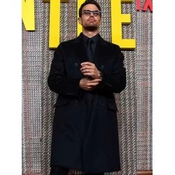 Theo James The Gentlemen 2024 Black Coat