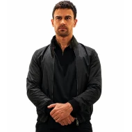 Theo James The Gentlemen S02 Black Bomber Jacket