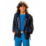 Thomas Anders Black Studded Leather Jacket