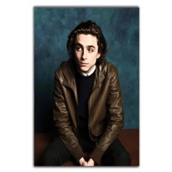 Timothee Chalamet Brown Leather Jacket
