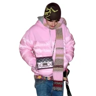 Timothee Chalamet NYC Pink Puffer Jacket