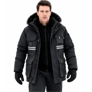 Tom Cruise Black Cotton Hooded Parka Jacket