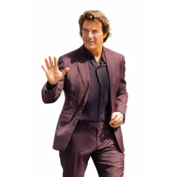 Tom Cruise Burgundy Suit 