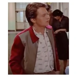 Tom Holland Back to the Future Red Jacket
