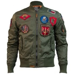Top Gun Ma-1 Bomber Jacket With Patches