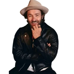 Train Dreams 2025 Joel Edgerton Black Leather Jacket