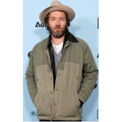 Train Dreams Joel Edgerton Green Cotton Jacket