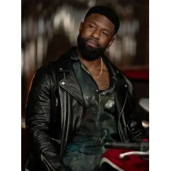 Trevante Rhodes Mea Culpa 2024 Black Leather Jacket