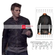 Tron Legacy Sam Flynn Leather Moto Jacket