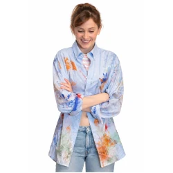 Trying S05 Esther Smith Light Blue Printed Shirt Trying S05 Esther Smith Light Blue Printed Shirt