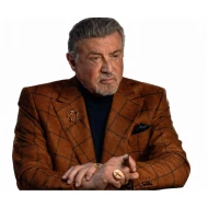 Tulsa King S04 Sylvester Stallone Brown Check Blazer