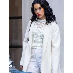 Umi Myers Bob Marley One Love White Coat