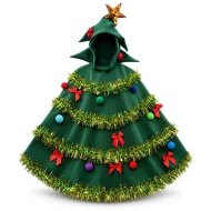 Unisex Wool Christmas Tree Costume